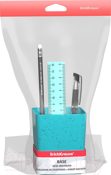 Изображение товара Настольный набор Erich Krause Base. Grains / 55719 (бирюзовый)