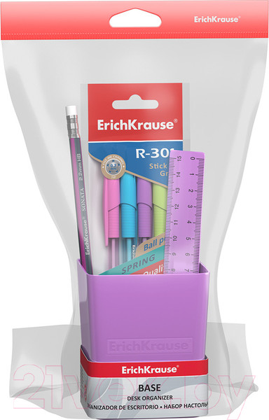 Изображение товара Настольный набор Erich Krause Base. Candy / 55709 (фиолетовый)