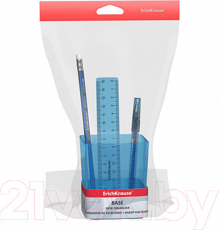Изображение товара Настольный набор Erich Krause Base. Glitter / 55723 (голубой)