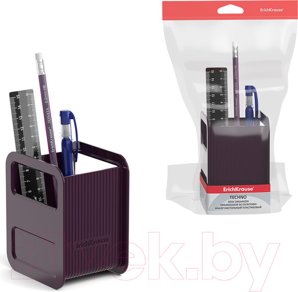 Изображение товара Настольный набор Erich Krause Techno. Marsala / 55746 (фиолетовый)