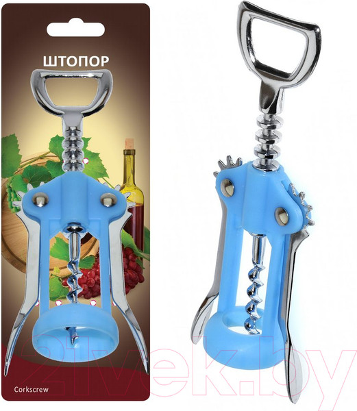 Изображение товара Штопор для вина Мультидом Z13-47 (синий)