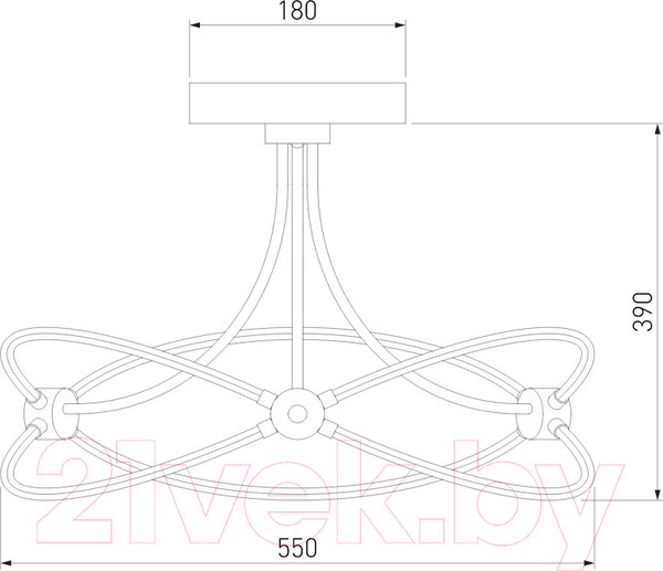 Изображение товара Потолочный светильник Евросвет Smart 90246/6 (белый)