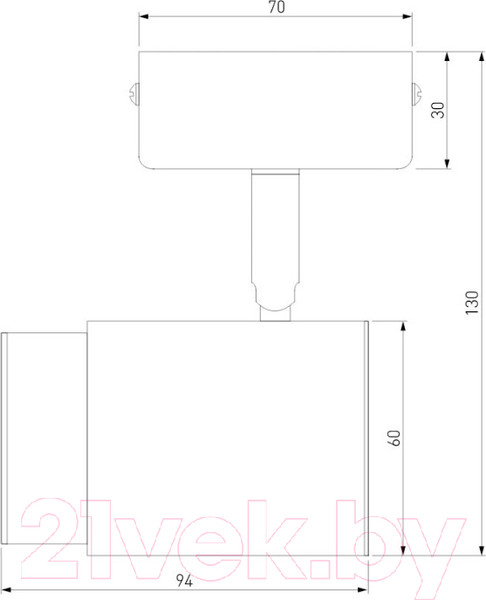 Изображение товара Спот Евросвет Morgan 20124/1 (белый/черный)