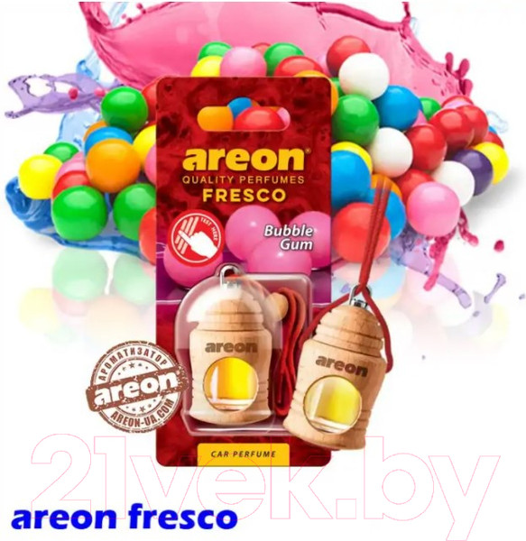 Изображение товара Ароматизатор автомобильный Areon Fresco Bubble Gum / ARE-FRTN07