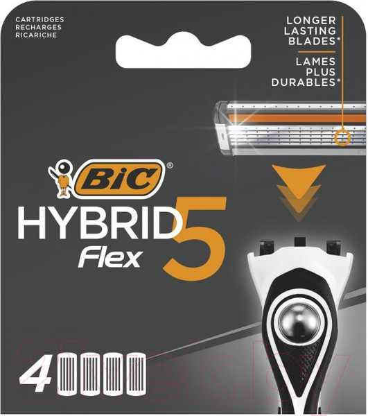 Изображение товара Набор сменных кассет Bic Flex 5 Hybrid (4шт)