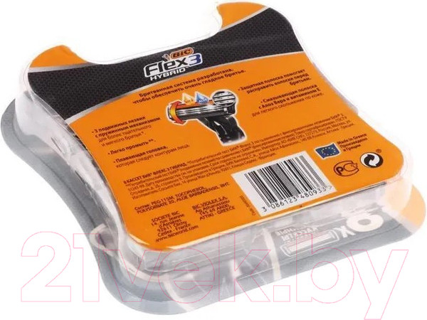 Изображение товара Набор сменных кассет Bic Flex 3 Hybrid (8шт)