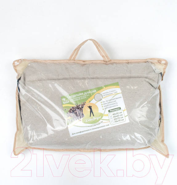 Изображение товара Подушка для сна Like Yoga 48x58 20-12 (с валиком)