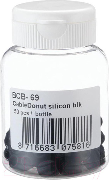 Изображение товара Набор наконечников для рубашек троса BBB CableDonut / BCB-69 (50шт, черный)