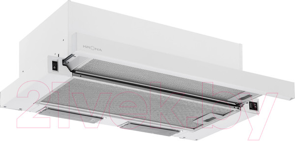 Изображение товара Вытяжка телескопическая Krona Vendy 600 / КА-00002358 (белый)