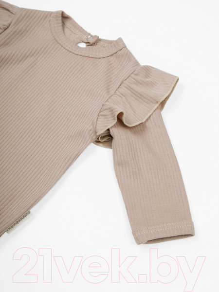 Изображение товара Комплект одежды для малышей Amarobaby Fashion / AB-OD21-FS2/03-56 (бежевый, р. 56)