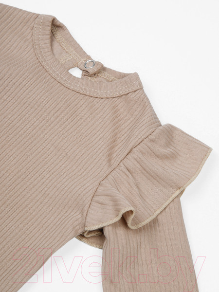 Изображение товара Комплект одежды для малышей Amarobaby Fashion / AB-OD21-FS2/03-56 (бежевый, р. 56)