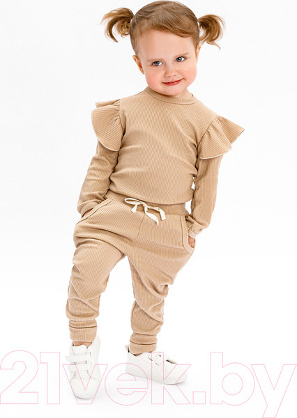 Изображение товара Комплект одежды для малышей Amarobaby Fashion / AB-OD21-FS2/03-56 (бежевый, р. 56)