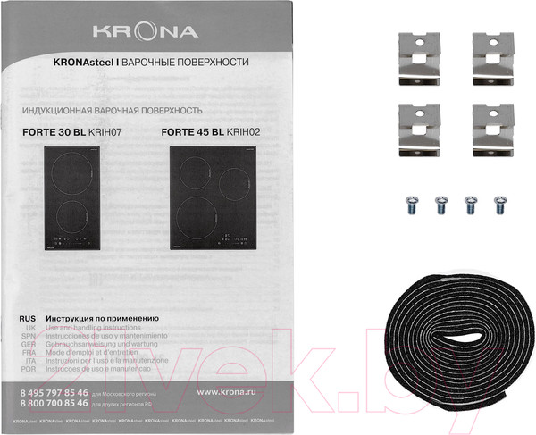 Изображение товара Индукционная варочная панель Krona Forte 30 BL / КА-00002591