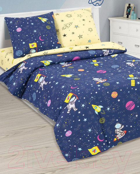 Изображение товара Комплект постельного белья АртПостель Космический десант 1.5 912