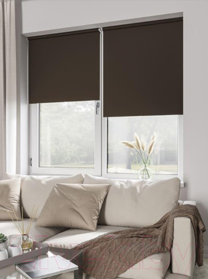 Изображение товара Рулонная штора LEGRAND Блэкаут 120x175 / 58 078 957 (шоколад)