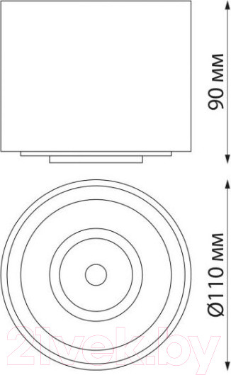 Изображение товара Точечный светильник Novotech Gesso 358814