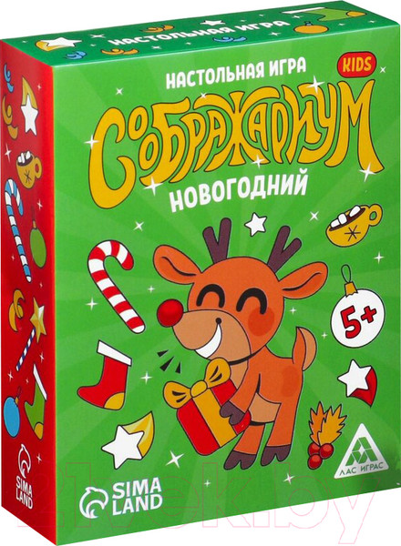 Изображение товара Настольная игра Лас Играс Соображариум Кids. Новогодний / 7024199