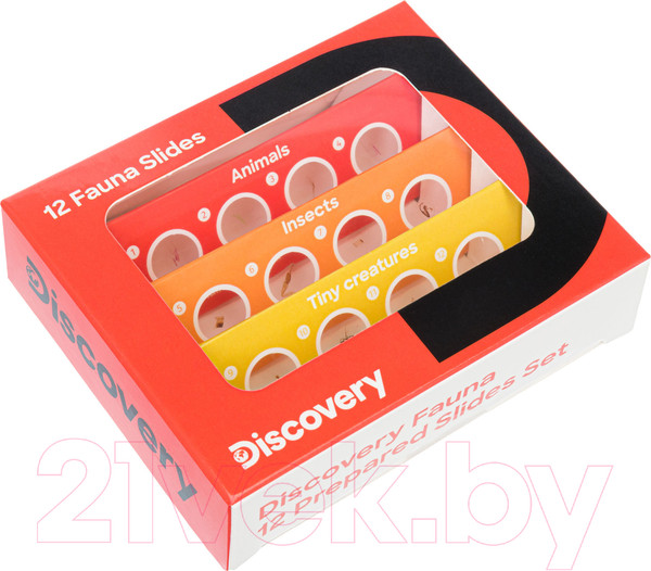 Изображение товара Набор микропрепаратов Levenhuk Discovery Фауна / 78224 (12шт)