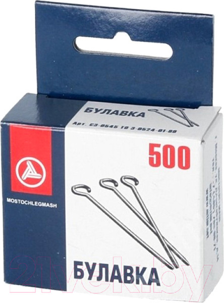 Изображение товара Набор булавок швейных Фирма Гамма 1-30 C3-0545 (500шт )