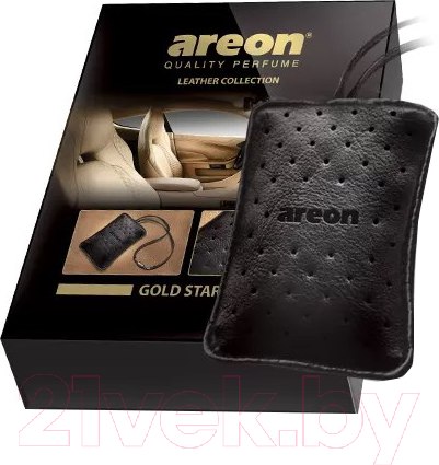 Изображение товара Ароматизатор автомобильный Areon Leather Collection Gold Star / ARE-ALC01
