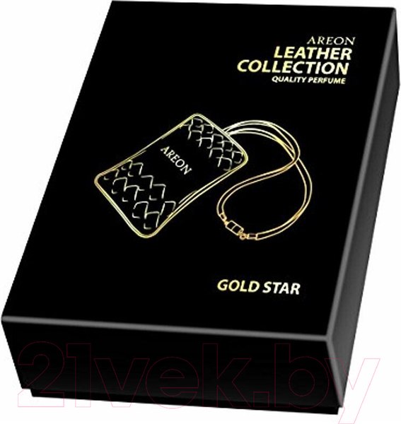 Изображение товара Ароматизатор автомобильный Areon Leather Collection Gold Star / ARE-ALC01