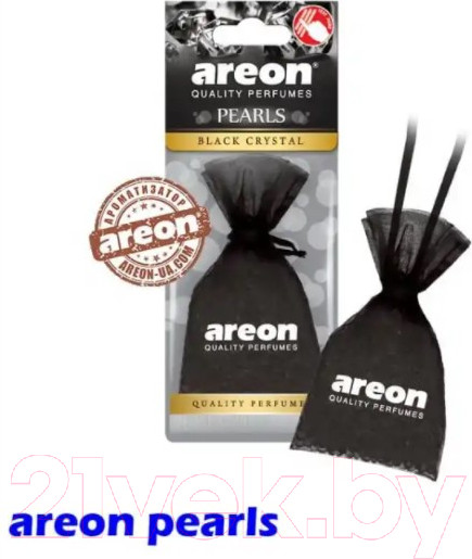 Изображение товара Ароматизатор автомобильный Areon Pearls Black Crystal / ARE-ABP01