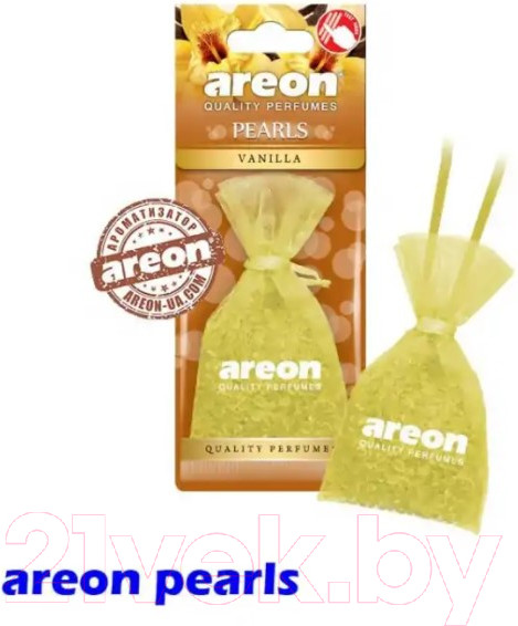 Изображение товара Ароматизатор автомобильный Areon Pearls Vanilla / ARE-ABP02