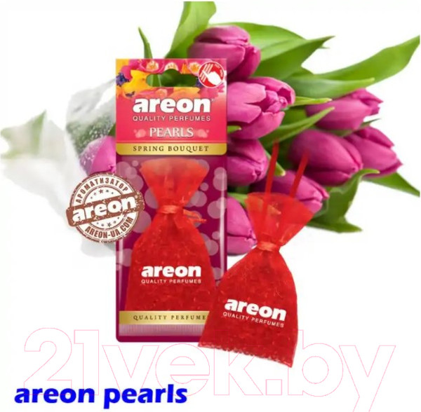 Изображение товара Ароматизатор автомобильный Areon Pearls Spring Bouquet / ARE-ABP04