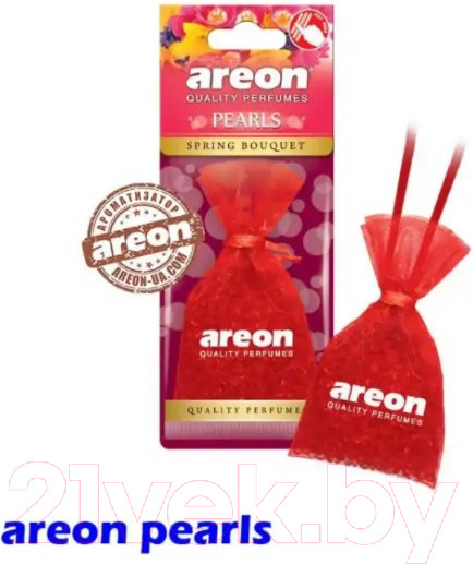 Изображение товара Ароматизатор автомобильный Areon Pearls Spring Bouquet / ARE-ABP04