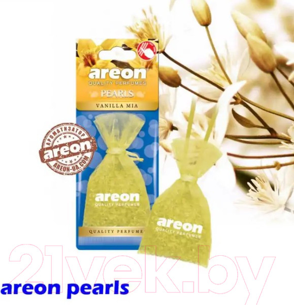 Изображение товара Ароматизатор автомобильный Areon Pearls Vanilla mia / ARE-ABP07