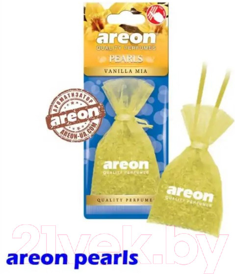 Изображение товара Ароматизатор автомобильный Areon Pearls Vanilla mia / ARE-ABP07