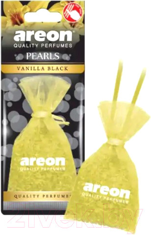 Изображение товара Ароматизатор автомобильный Areon Pearls Vanilla Black / ARE-ABP14