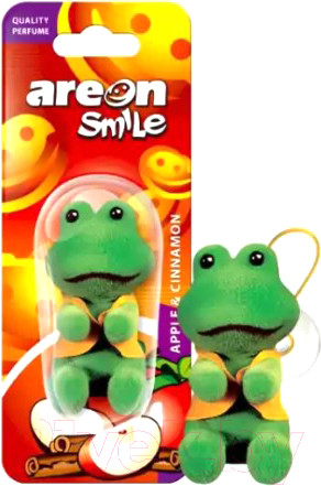 Изображение товара Ароматизатор автомобильный Areon Smile Blister Toy Apple & Cinnamon / ARE-ASB01