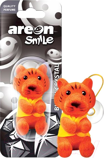 Изображение товара Ароматизатор автомобильный Areon Smile Blister Toy Black Crystal / ARE-ASB03
