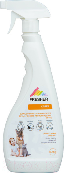 Изображение товара Средство для нейтрализации запахов и удаления пятен Fresher Органического происхождения (750мл)