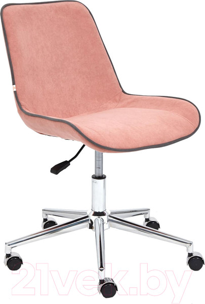 Изображение товара Кресло офисное Tetchair Style флок (розовый)
