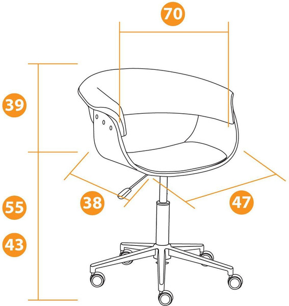 Изображение товара Кресло офисное Tetchair Vimta (натуральный/кожзам/белый)