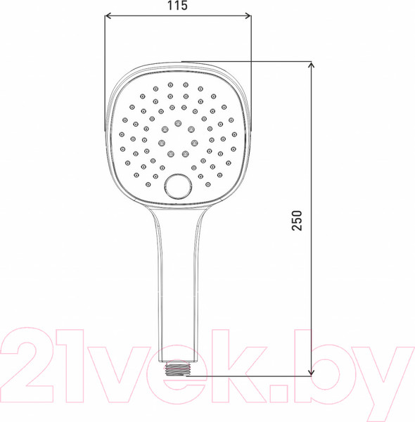 Изображение товара Лейка ручного душа Gross Aqua Evo Push GA1297