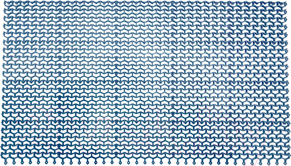 Изображение товара Ковровая дорожка Ковропласт Волна (100x1000, синий)