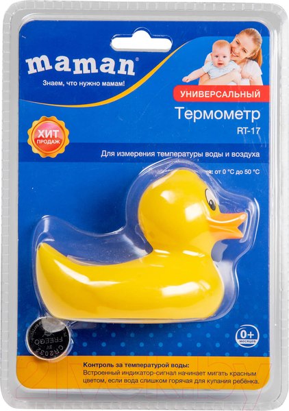 Изображение товара Детский термометр для ванны Maman Утка RT-17