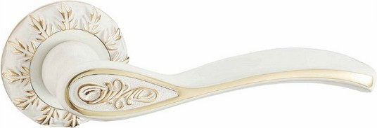 Изображение товара Ручка дверная Vantage V85WG (белый/золото)