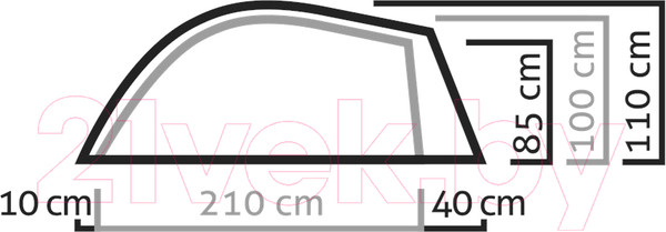 Изображение товара Палатка Salewa Litetrek Pro II Tent / 5617-4745 (Light Grey/Mango)