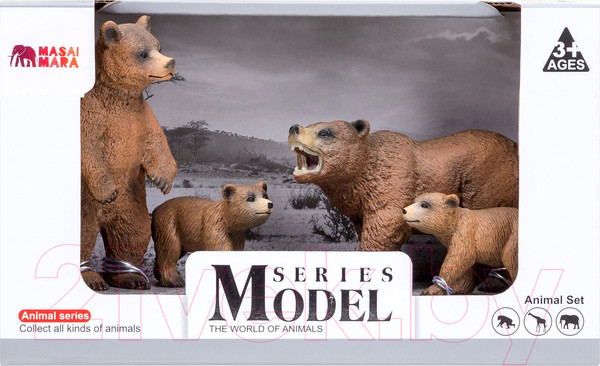 Изображение товара Набор фигурок коллекционных Masai Mara Мир диких животных / MM201-002