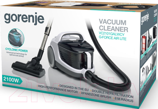 Изображение товара Пылесос Gorenje VC2101GALWCY