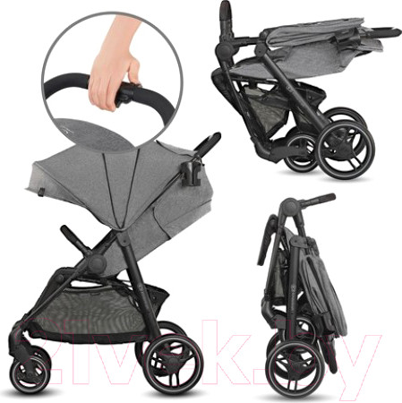 Изображение товара Детская прогулочная коляска KinderKraft Grande City (Grey)