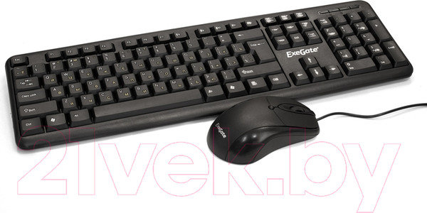 Изображение товара Комплект клавиатура и мышь ExeGate Professional Standard Combo MK120 / EX286204RUS (Black)