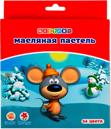 Изображение товара Набор масляной пастели Цветик 7041971 (24цв)