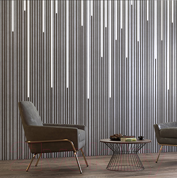 Изображение товара Гипсовая панель Eviro Barcode Led 500x500мм (белый)