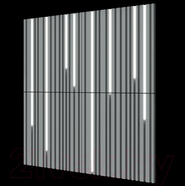 Изображение товара Гипсовая панель Eviro Barcode Led 500x500мм (белый)