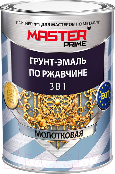 Изображение товара Грунт-эмаль Master Prime Молотковая 3 в 1 (900мл, хаки)